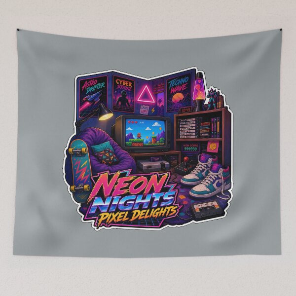 Item preview, Neon nights designed and sold by Totallywasted.