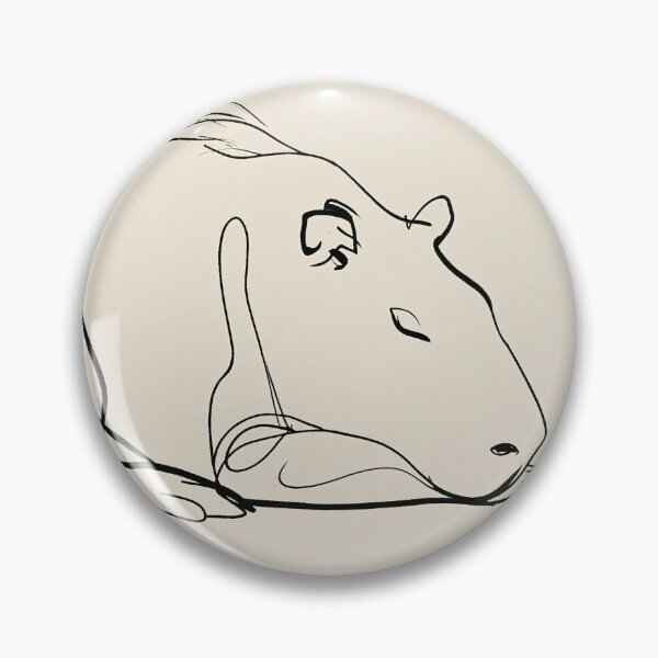 Item preview, Sleeping Capybara Sketch designed and sold by lautir.