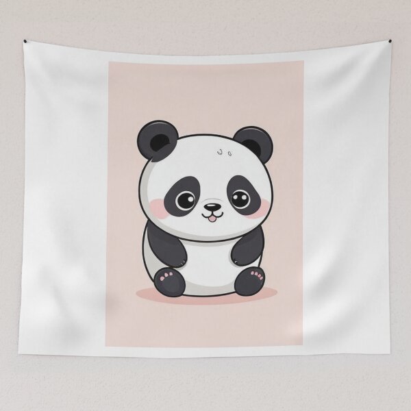 Item preview, Art - Stylized Panda Kawaii, Modern Japanese Aesthetic designed and sold by DoodyPets.