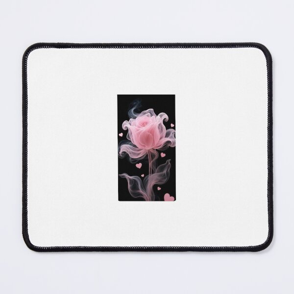Item preview, Pink rose with love hearts in a smoky look designed and sold by carlsmart1.