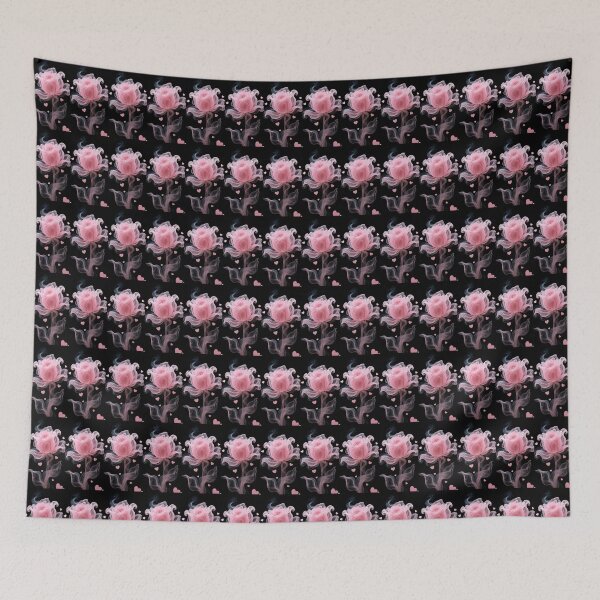 Item preview, Pink rose with love hearts in a smoky look designed and sold by carlsmart1.