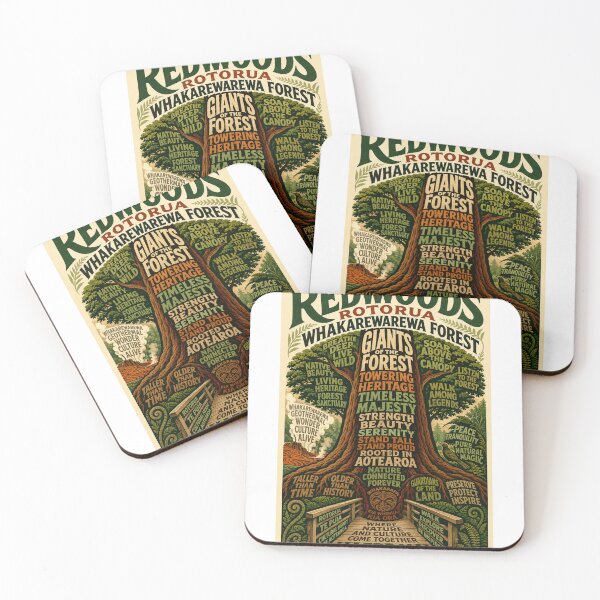 Item preview, Whakarewarewa Forest Rotorua New Zealand Redwood Giants of Aotearoa designed and sold by StampMyPassport.