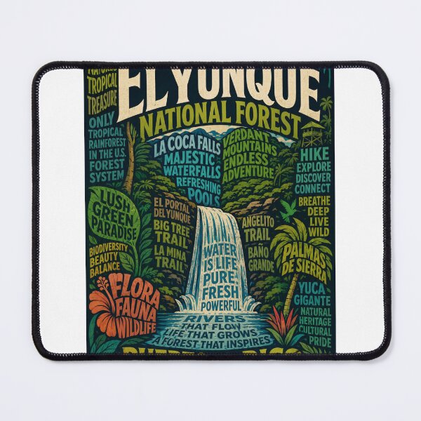 Item preview, El Yunque National Forest Puerto Rico La Coca Falls Caribbean Rainforest designed and sold by StampMyPassport.