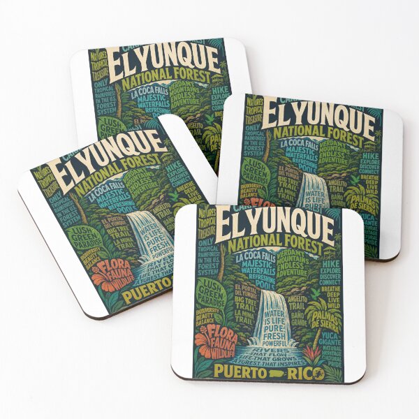 Item preview, El Yunque National Forest Puerto Rico La Coca Falls Caribbean Rainforest designed and sold by StampMyPassport.