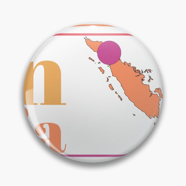 Item preview, Medan Indonesia City Marked On Country Map designed and sold by TheIconSmith.