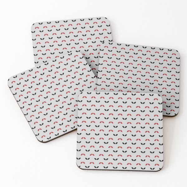 Item preview, Gray, auburn & black small scale pattern designed and sold by Mint + Midnight.