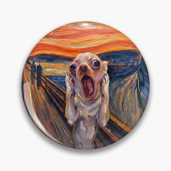Item preview, The Screaming Dog Painting meme designed and sold by AnatoliiKys.