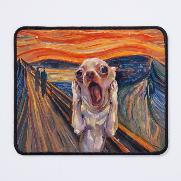 Item preview, The Screaming Dog Painting meme designed and sold by AnatoliiKys.