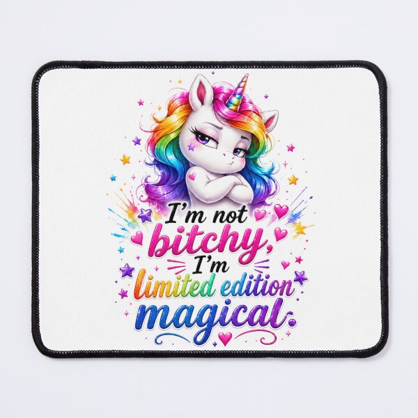 Item preview, Not Moody Just Limited Edition Magical Unicorn designed and sold by Tinosshop.