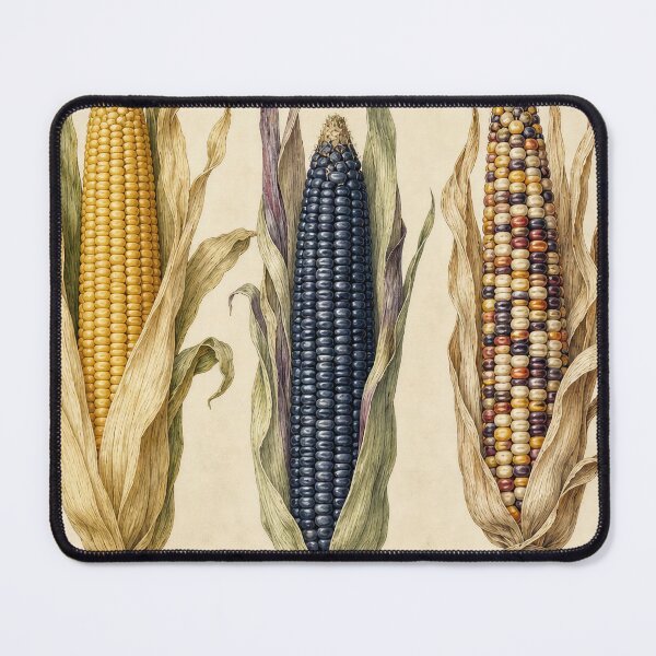 Item preview, Vintage Heirloom Corn Varieties Botanical Print designed and sold by NuvoraNest.