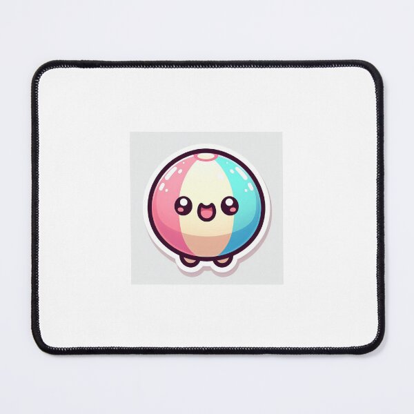 Item preview, Kawaii Beach Ball Sticker | Cute Summer Fun designed and sold by PastelPawsArt.