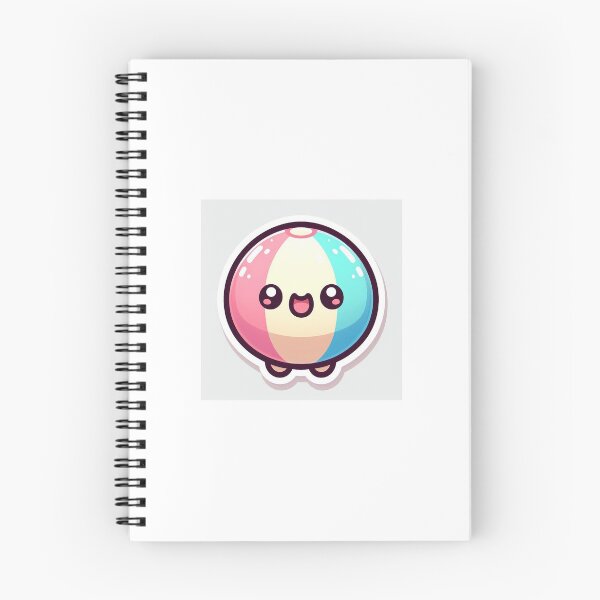 Item preview, Kawaii Beach Ball Sticker | Cute Summer Fun designed and sold by PastelPawsArt.