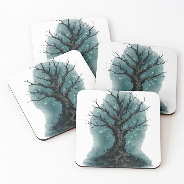 Item preview, Mystical Tree Dark Fantasy Gothic Nature Aesthetic Witchy Design designed and sold by irfanshikh.