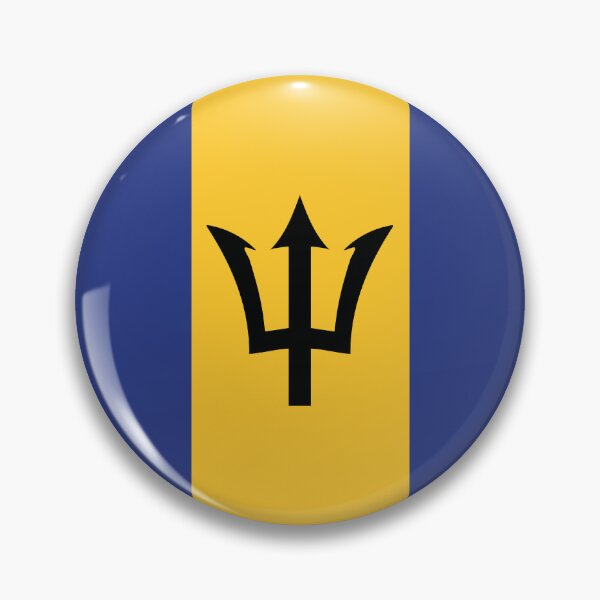 Item preview, Barbados Flag designed and sold by HotHibiscus.