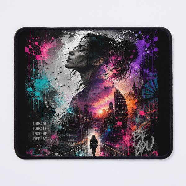 Item preview, Be You - Neon Graffiti City Portal designed and sold by Personiq Kaleido.