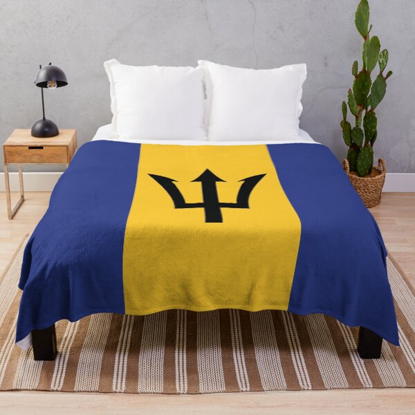 Item preview, Barbados Flag designed and sold by HotHibiscus.