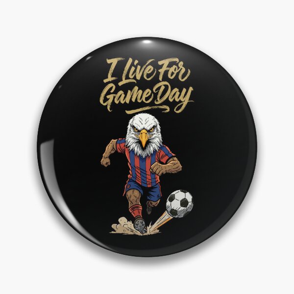 Item preview, I Live for Game Day – Eagle Soccer Spirit designed and sold by CARPIO Creations.