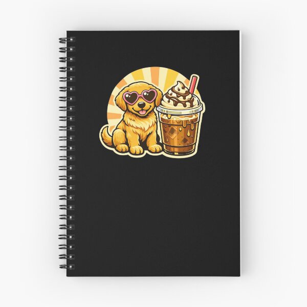 Item preview, Golden Retriever Coffee Vibes – Retro Puppy & Iced Latte Design designed and sold by Timeless Junction.