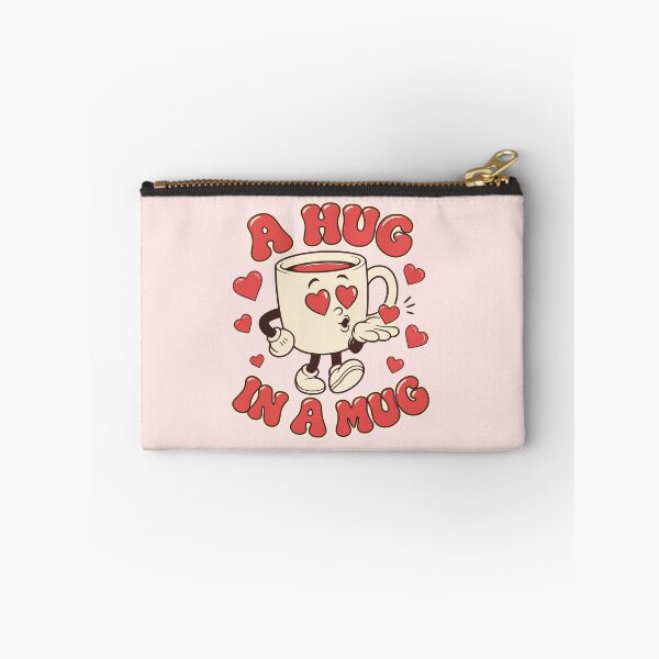 Item preview, A Hug in a Mug Cute Coffee Cup Retro Kawaii Design designed and sold by PrintandJoy.