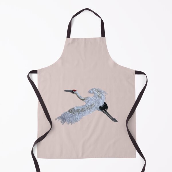 Item preview, A soaring crane hand embroidery designed and sold by Alsa.handembroidery.