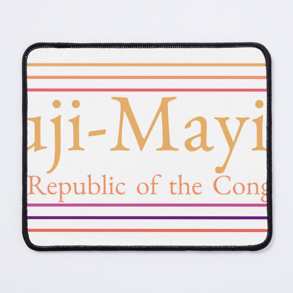 Item preview, Mbuji Mayi Dr Congo City Marked On Country Map designed and sold by TheIconSmith.