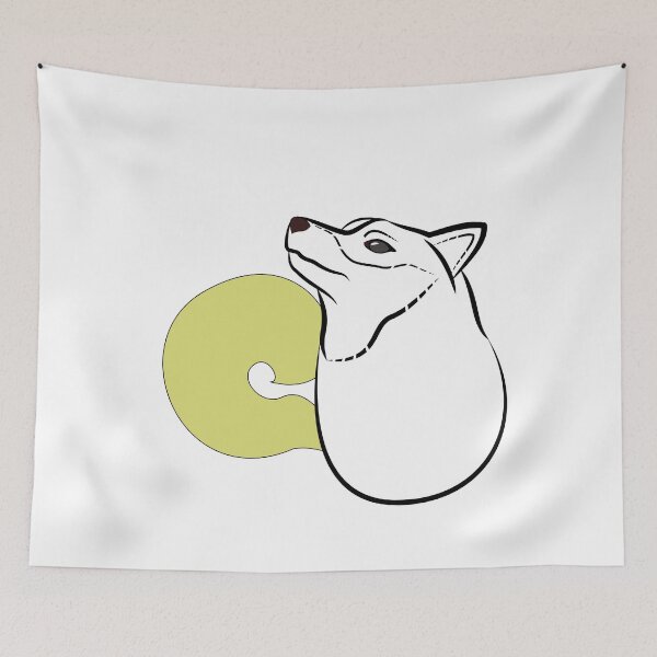 Item preview, Shiba Inu Sumi-e (Japanese ink painting) "KIIRO-c" designed and sold by ShibaCruise-On.