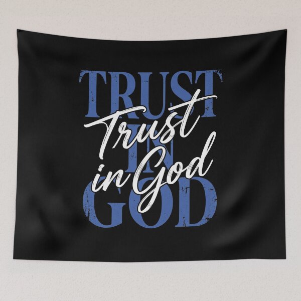 Item preview, Trust God – Vintage Typography Faith Quote | Inspirational Retro Script Design | Motivational Spiritual Graphic designed and sold by Trendymindvibes.