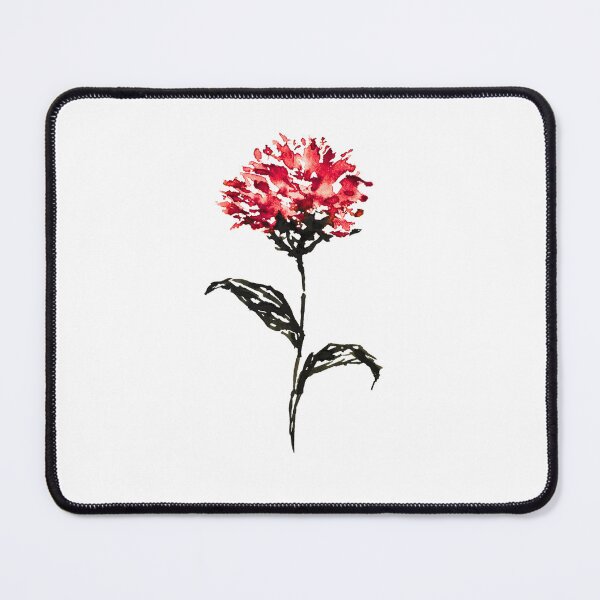 Item preview, Red Carnation Watercolor Flower Botanical Art Print designed and sold by Little Bloom Studio.