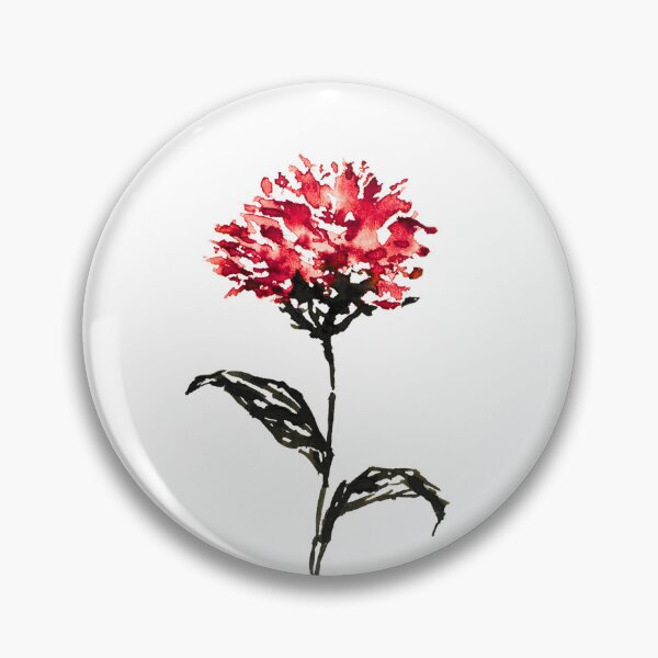 Item preview, Red Carnation Watercolor Flower Botanical Art Print designed and sold by Little Bloom Studio.