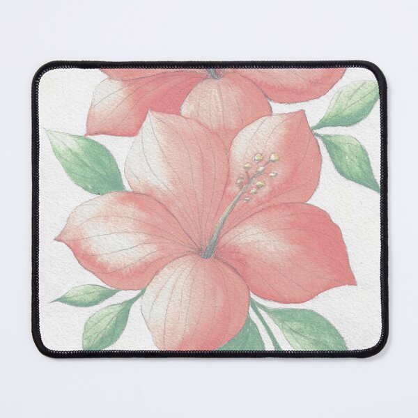 Item preview, Hibiscus - Watercolor painting in pastel shades designed and sold by Sandra  Steinke.