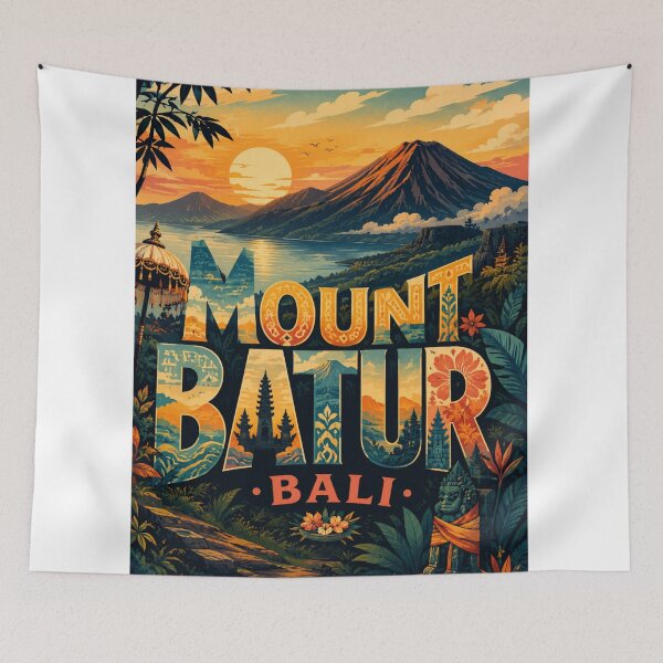 Item preview, Mount Batur Bali Indonesia Kintamani Batur Caldera Lake Batur Sunrise designed and sold by StampMyPassport.