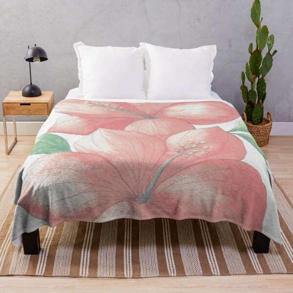 Item preview, Hibiscus - Watercolor painting in pastel shades designed and sold by Sandra Steinke.