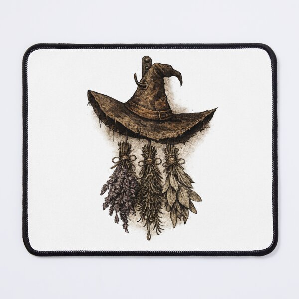 Item preview, Witch Hat Herbs Dark Academia Witchy Aesthetic Gothic Fashion designed and sold by irfanshikh.
