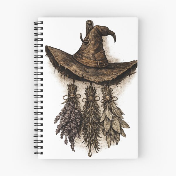 Item preview, Witch Hat Herbs Dark Academia Witchy Aesthetic Gothic Fashion designed and sold by irfanshikh.