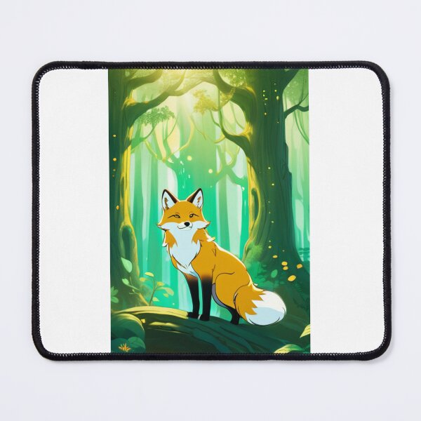 Item preview, Art - Stylized Red Fox, Fantasy Animation Inspired Illustration designed and sold by DoodyPets.