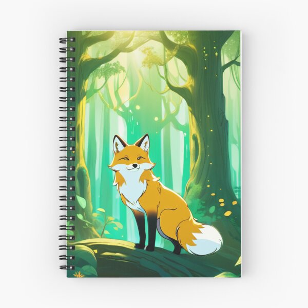 Item preview, Art - Stylized Red Fox, Fantasy Animation Inspired Illustration designed and sold by DoodyPets.