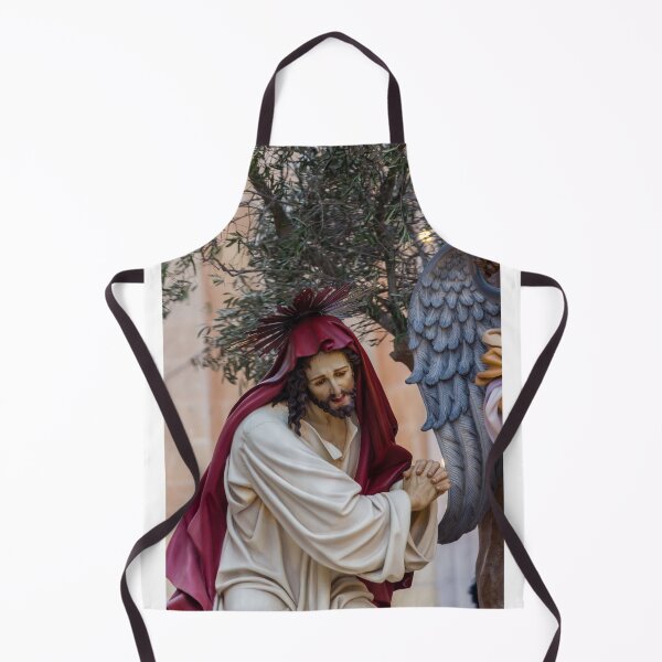 Item preview, Jesus Statue Praying With Angel Wing Sculpture During Holy Week Religious Procession designed and sold by Nmallia.