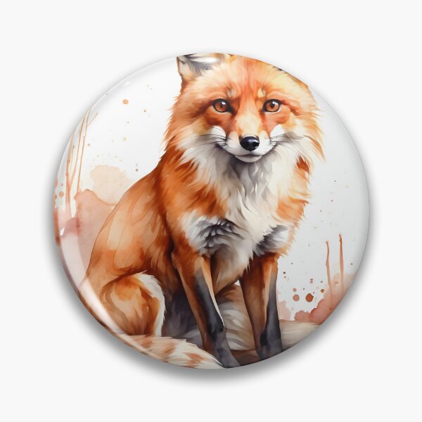 Item preview, Red Fox Watercolor Painting designed and sold by RawNaturePrints.