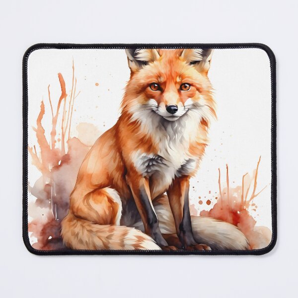 Item preview, Red Fox Watercolor Painting designed and sold by RawNaturePrints.