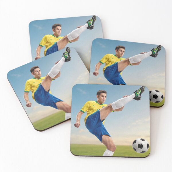 Item preview, Brazil Kick – Vintage Brazilian Soccer Graphic Tee for Football Fans designed and sold by paulo silveira.