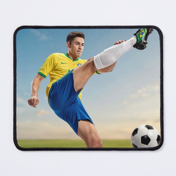 Item preview, Brazil Kick – Vintage Brazilian Soccer Graphic Tee for Football Fans designed and sold by paulo silveira.