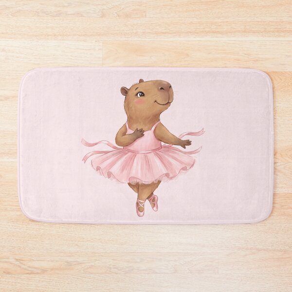 Item preview, Graceful Capybara Ballerina in Pink Tutu designed and sold by MythicCotton.
