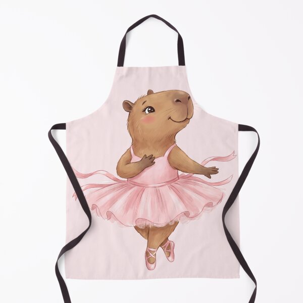 Item preview, Graceful Capybara Ballerina in Pink Tutu designed and sold by MythicCotton.