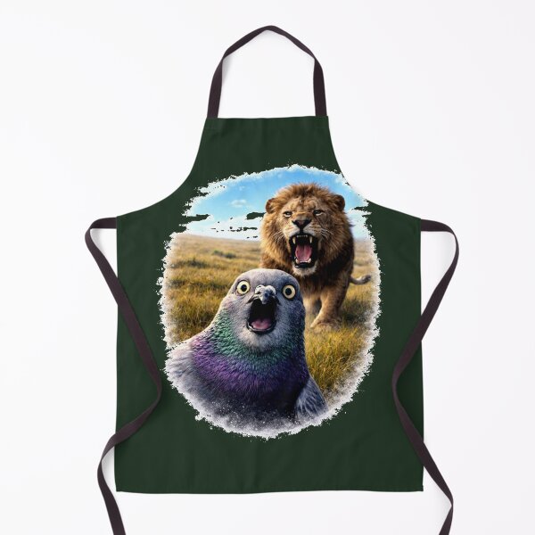 Item preview, Unhinged Pigeon Selfie With Lion designed and sold by azule1.