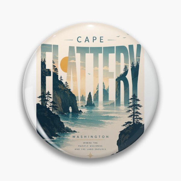 Item preview, Cape Flattery Washington Olympic Peninsula Makah Reservation Pacific Coast designed and sold by StampMyPassport.