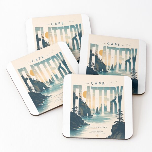 Item preview, Cape Flattery Washington Olympic Peninsula Makah Reservation Pacific Coast designed and sold by StampMyPassport.