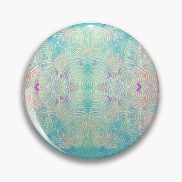 Item preview, Boho Teal Soft Pastels with lined overlay Pattern designed and sold by Stylistix Creations.