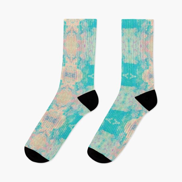 Item preview, Boho Teal Soft Pastels with lined overlay Pattern designed and sold by Stylistix Creations.