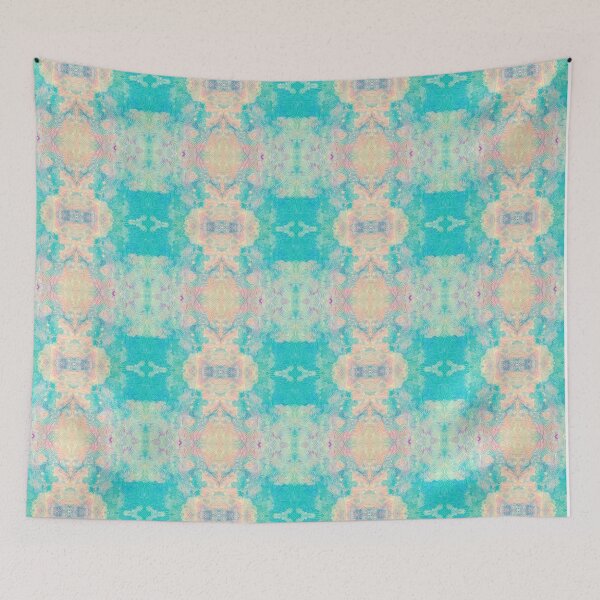 Item preview, Boho Teal Soft Pastels with lined overlay Pattern designed and sold by Stylistix Creations.