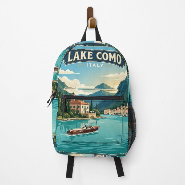 Item preview, alps lake como italy travel poster designed and sold by terrelldonald.